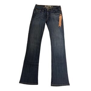 Y2K Monarchy Bootcut Low Rise 5-Pockets Jeans Size 29 Casual Dark Wash NWT